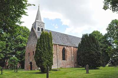 Andreaskerk met de middeleeuwste architectuur