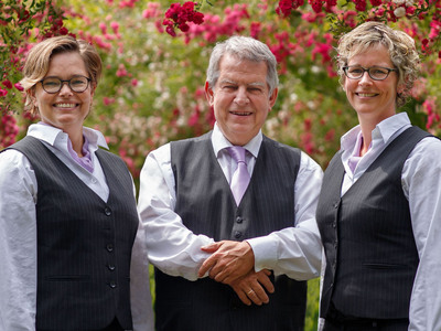 van links naar rechts: Aline de Graaf, Ebel Kremer en Fieneke Tuininga